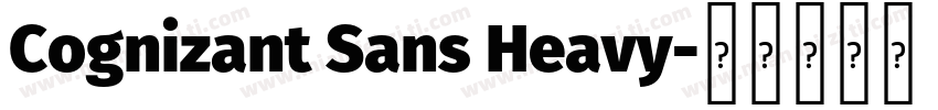 Cognizant Sans Heavy字体转换